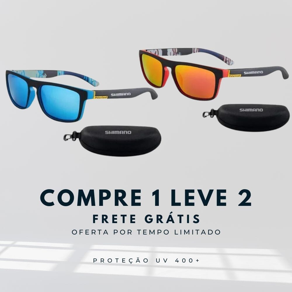 Óculos Shimano Polarizado Uv 400 [Compre 1 Leve 2] POPLAR066