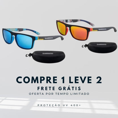 Óculos Shimano Polarizado Uv 400 [Compre 1 Leve 2] POPLAR066